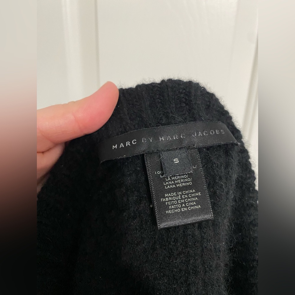 Marc by Marc Jacobs black 100% merino wool sweater - Picture 7 of 8